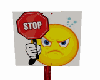 funny stop sign