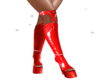 Red latex high boots UA Red latex high boots UA