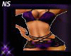 black/purple lingerie