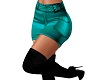 *Mini Skirt & Boots Teal