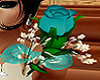 Single Rose Bouquet Teal