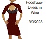 [BB] Fooshoow Dress Wine