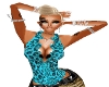Blue Cheetah Sexy Top