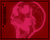 . Pink Skull Neon Sign