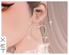 ✘ Heart earrings.