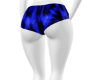 Blue leopard shorts