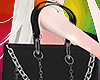 ! Chained Bag Blk