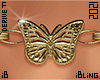 Butterfly Gold  Choker