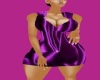 silk purple dress del