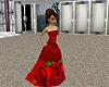 rose red  dress