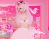 Long pink hairsyle