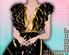 !N Dress Black Gold