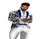 White/Blue Tribal