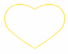 Flashing Yellow Heart