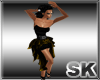 (SK)BLK/Gold Dance Dress