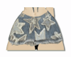 star jean skirt