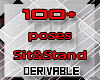 100+ Sit & Stand Poses