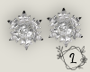 L. Snowflake earrings