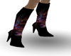 Black Swirl 1 Knee Boots
