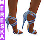 Blue Strap Heels