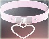 pink collar heart M