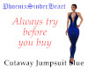 Cutaway Bodysuit blue