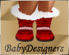Red Flat Christmas Boots