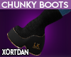 *LK* Chunky Boots Black