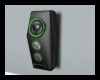 Speaker with Green Neon