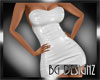 [BGD]Latex Dress-White