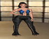 black blue sparkle top