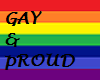 Gay & Proud body sign