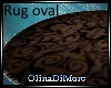 (OD) Rug Oval brown