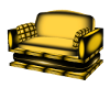 (1M) Gold cuddle chair