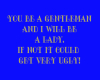Be a Gentleman