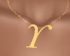 "Y" Letter Necklace F