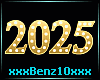 ^2025 Sign  /Gold
