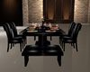 Black PVC Dining Table