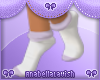 *B* purple&white socks