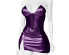 lather dress purple