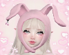 bunny pink hat