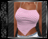 Pink Diag Chain Top