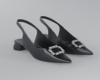 Crystal Slingback Black