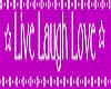 Live laugh love sticker