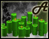 A~ hippie green Candel