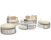 Patio Set - Cream