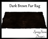 Dark Brown Fur Rug