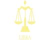Libra Headsign Gold