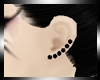 b | Black earrings