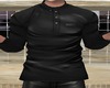 Black leather shirt fit